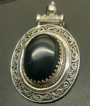 edelsteen sieraden zilver hanger oorbellen  15583